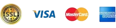 Güvenli Ödeme - SSL, Visa, MasterCard, American Express