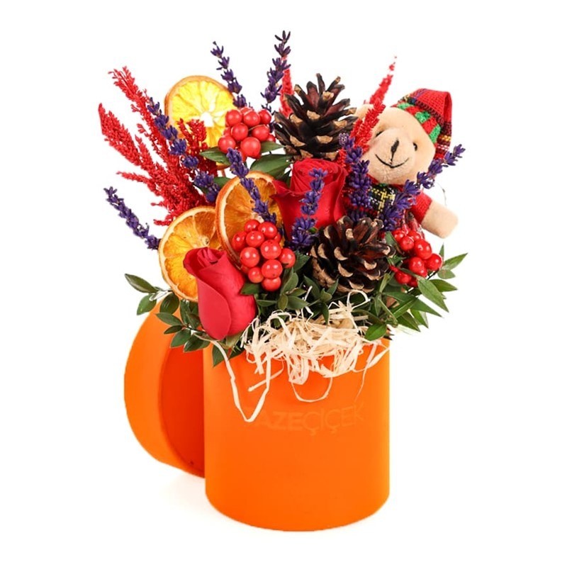 Teddy Box Kokina Aranjmanı Kokina