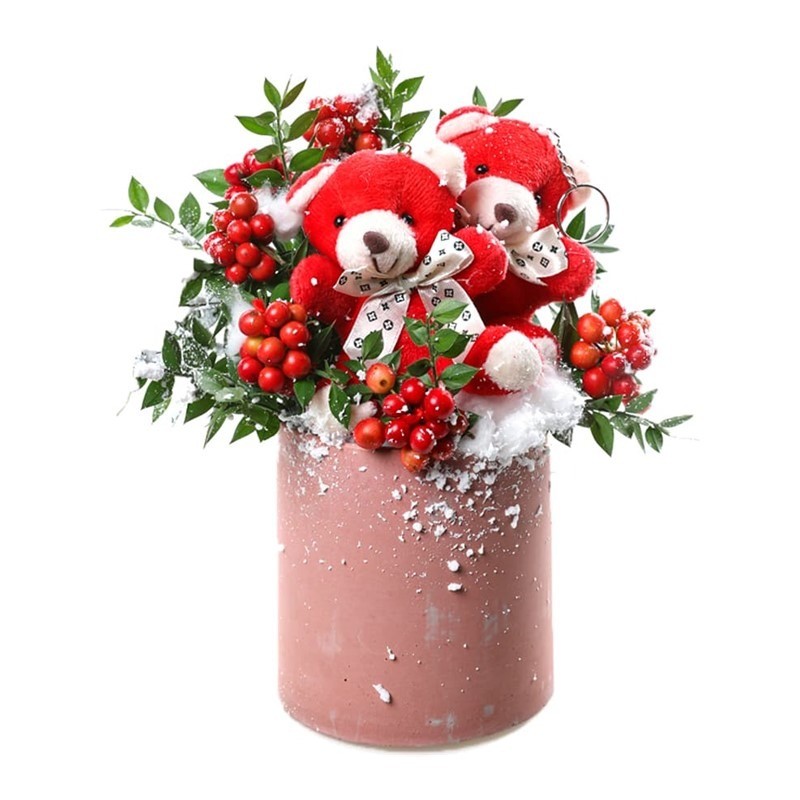 Couple Red Bear & Christmas Kokina