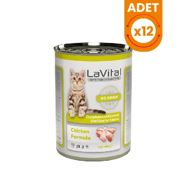 Lavital Kitten Tahılsız Tavuklu Yavru Konserve Kedi Maması