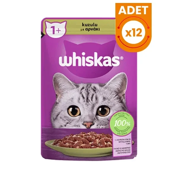 Whiskas Pouch Kuzu Etli Yetişkin Konserve Kedi Maması