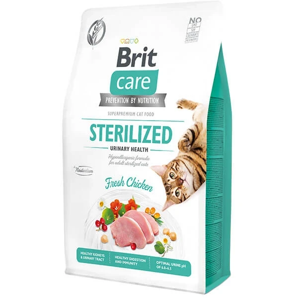 Brit Care Hipoalerjenik Sterilized Urinary Tahılsız Tavuklu Kısırlaştırılmış Kedi Maması 2KG