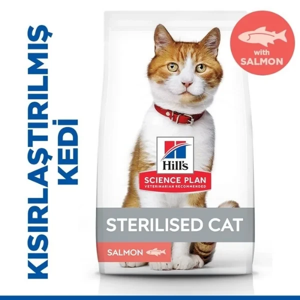Hills Somonlu Kısırlaştırılmış Yetişkin Kedi Maması 3KG