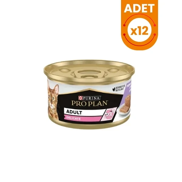 Pro Plan Delicate Hindi Etli Yetişkin Konserve Kedi Maması
