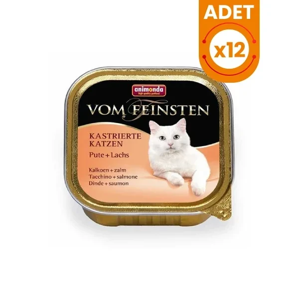 Animonda Vom Feinsten Hindi ve Somon Balıklı Kısırlaştırılmış Konserve Kedi Maması