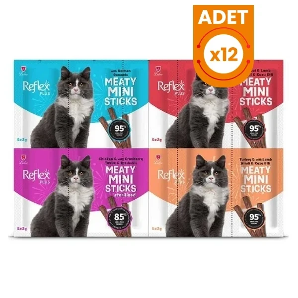 Reflex Plus Mini Mix Karışık Lezzetler Stick Kedi Ödül Maması