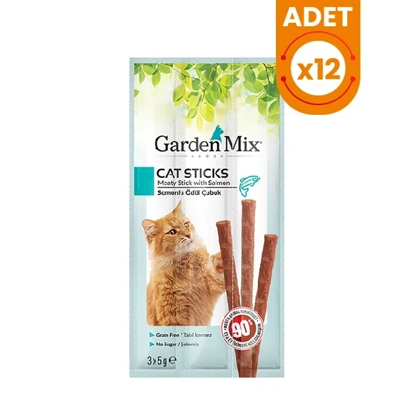 Garden Mix Somonlu Stick Kedi Ödül Maması