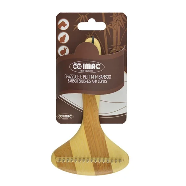 İmac Çelik Dişli Ahşap Tırmık Kedi ve Köpek Tarama Fırçası