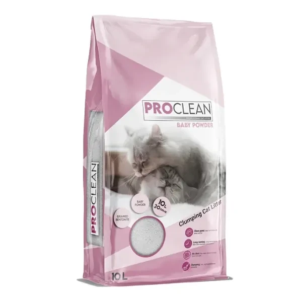 ProClean Bebek Pudra Kokulu Topaklanan Kedi Kumu 10 LT
